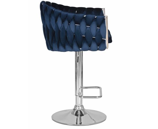 Стул барный DOBRIN MARCEL, синий велюр (MJ9-117), Вариант: синий велюр (MJ9-117), изображение 3 | Интернет магазин мебели и декора LifeDekor