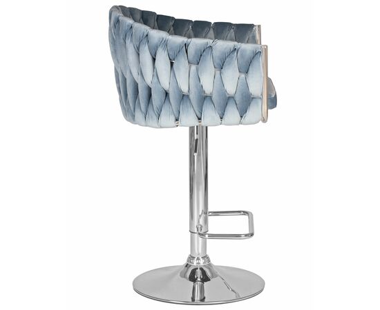 Стул барный DOBRIN MARCEL, пудрово-голубой велюр (MJ9-74), Вариант: пудрово-голубой велюр (MJ9-74), изображение 3 | Интернет магазин мебели и декора LifeDekor