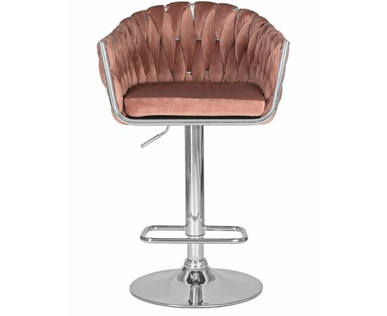 Стул барный DOBRIN MARCEL, пудрово-розовый велюр (MJ9-32), Вариант: пудрово-розовый велюр (MJ9-32), изображение 6 | Интернет магазин мебели и декора LifeDekor
