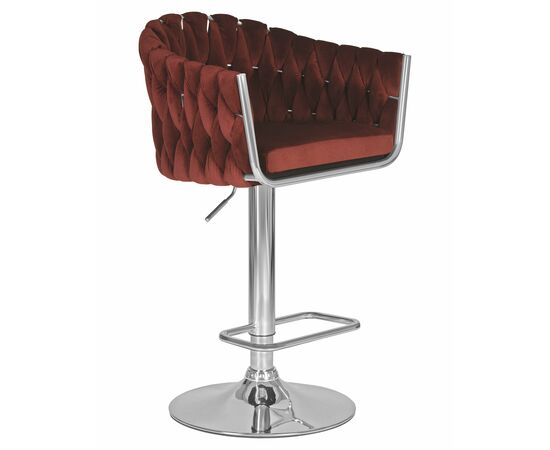 Стул барный DOBRIN MARCEL, винный велюр (MJ9-35), Вариант: винный велюр (MJ9-35), изображение 2 | Интернет магазин мебели и декора LifeDekor