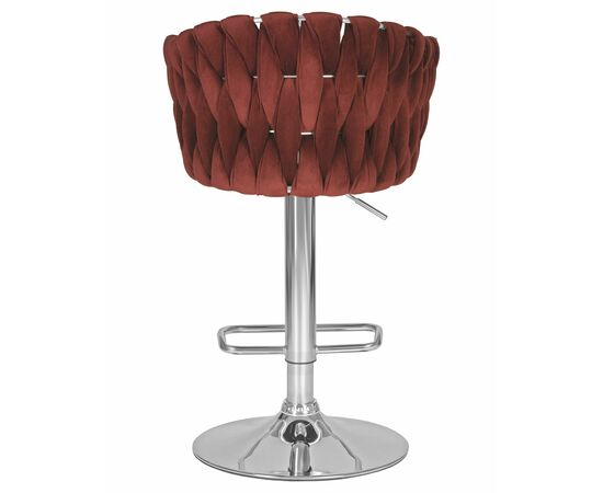 Стул барный DOBRIN MARCEL, винный велюр (MJ9-35), Вариант: винный велюр (MJ9-35), изображение 5 | Интернет магазин мебели и декора LifeDekor