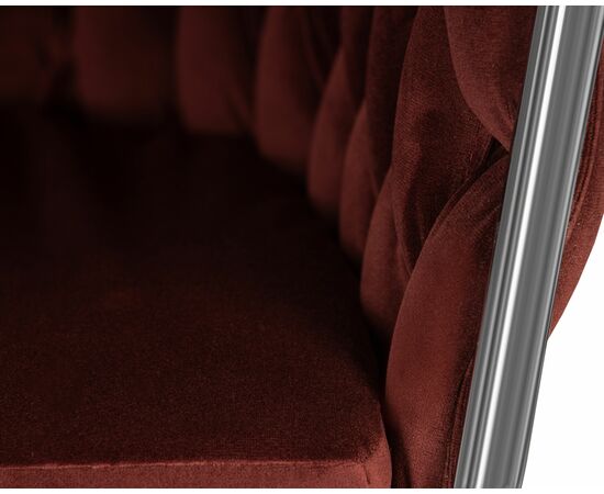 Стул барный DOBRIN MARCEL, винный велюр (MJ9-35), Вариант: винный велюр (MJ9-35), изображение 8 | Интернет магазин мебели и декора LifeDekor