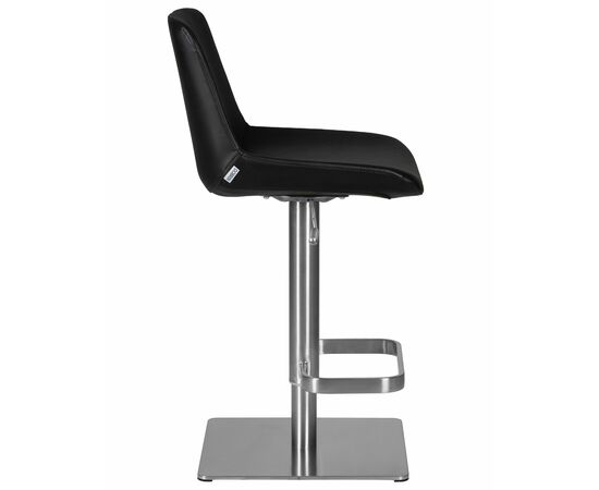 Стул барный DOBRIN ALDO, черный PU YP33-19, основание из нержавеющей стали, Вариант: черный PU YP33-19, основание из нержавеющей стали, изображение 3 | Интернет магазин мебели и декора LifeDekor