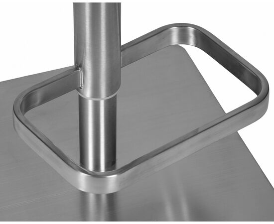 Стул барный DOBRIN ALDO, черный PU YP33-19, основание из нержавеющей стали, Вариант: черный PU YP33-19, основание из нержавеющей стали, изображение 9 | Интернет магазин мебели и декора LifeDekor