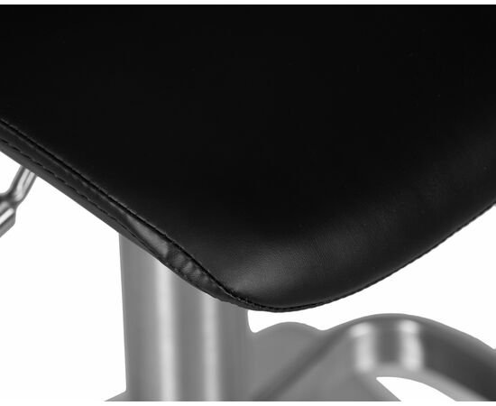 Стул барный DOBRIN ALDO, черный PU YP33-19, основание из нержавеющей стали, Вариант: черный PU YP33-19, основание из нержавеющей стали, изображение 11 | Интернет магазин мебели и декора LifeDekor