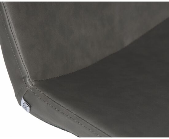 Стул барный DOBRIN ALDO, серый PU YP4, основание из нержавеющей стали, Вариант: серый PU YP4, основание из нержавеющей стали, изображение 10 | Интернет магазин мебели и декора LifeDekor