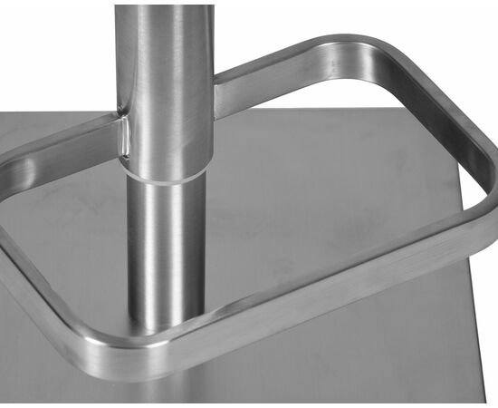 Стул барный DOBRIN ALDO, белый PU P23, основание из нержавеющей стали, Вариант: белый PU P23, основание из нержавеющей стали, изображение 9 | Интернет магазин мебели и декора LifeDekor