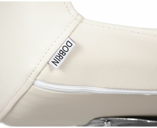 Стул барный DOBRIN ALDO, белый PU P23, основание из нержавеющей стали, Вариант: белый PU P23, основание из нержавеющей стали, изображение 10 | Интернет магазин мебели и декора LifeDekor