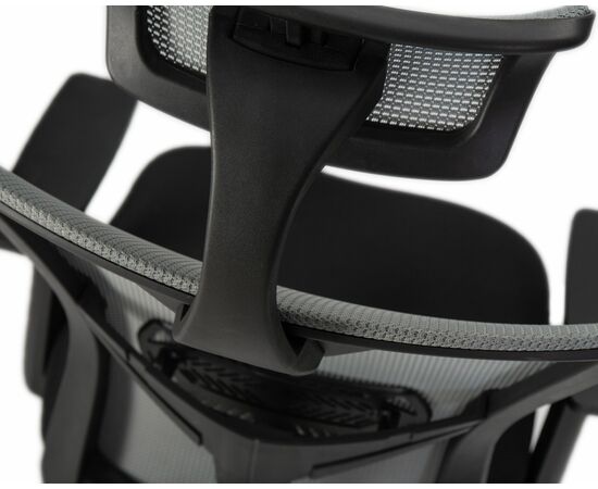Офисное кресло для персонала DOBRIN NIXON, чёрный, серая сетка, Вариант: чёрный, серая сетка, изображение 10 | Интернет магазин мебели и декора LifeDekor