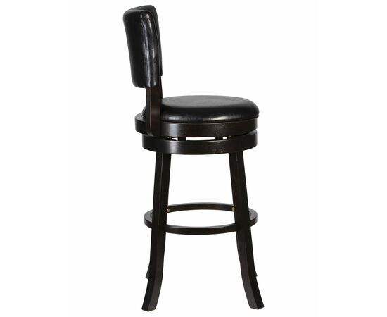 Вращающийся полубарный стул DOBRIN JOHN COUNTER, капучино, черный, Вариант: капучино, чёрный, изображение 3 | Интернет магазин мебели и декора LifeDekor