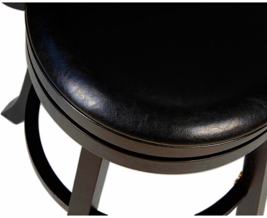 Вращающийся полубарный стул DOBRIN JOHN COUNTER, капучино, черный, Вариант: капучино, чёрный, изображение 9 | Интернет магазин мебели и декора LifeDekor