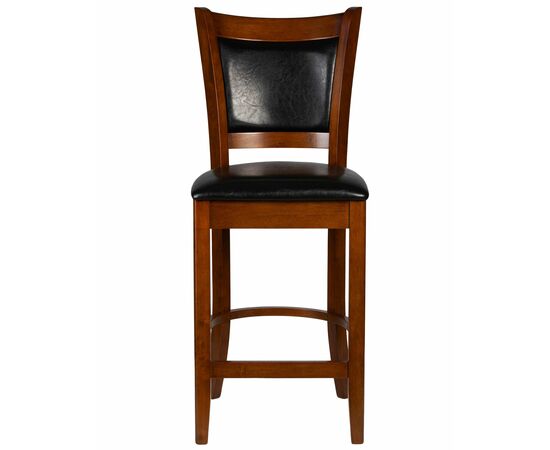 Стул полубарный DOBRIN GARRY COUNTER, шоколад, черный, Вариант: шоколад, чёрный, изображение 5 | Интернет магазин мебели и декора LifeDekor