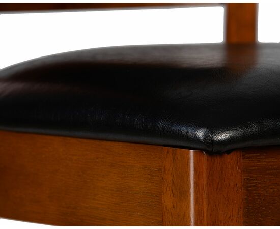 Стул полубарный DOBRIN GARRY COUNTER, шоколад, черный, Вариант: шоколад, чёрный, изображение 8 | Интернет магазин мебели и декора LifeDekor