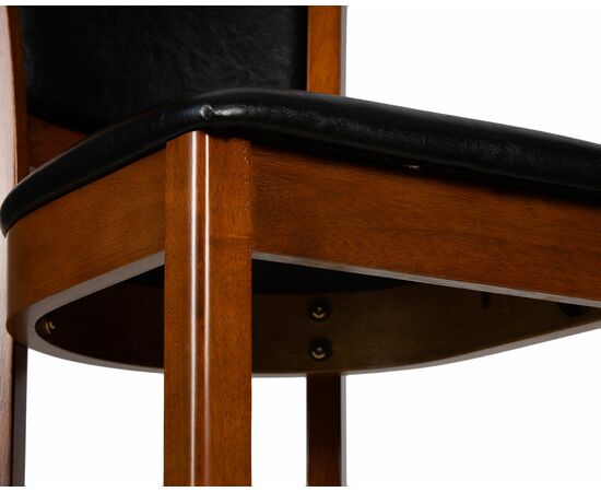 Стул полубарный DOBRIN GARRY COUNTER, шоколад, черный, Вариант: шоколад, чёрный, изображение 9 | Интернет магазин мебели и декора LifeDekor