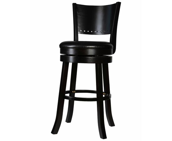 Вращающийся полубарный стул DOBRIN TONY COUNTER, капучино, черный, Вариант: капучино, чёрный, изображение 6 | Интернет магазин мебели и декора LifeDekor