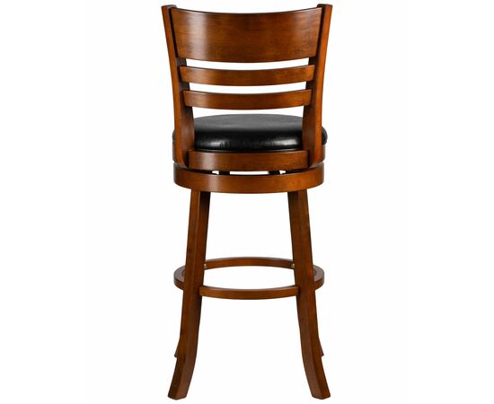 Вращающийся полубарный стул DOBRIN WILLIAM COUNTER, шоколад, черный, Вариант: шоколад, чёрный, изображение 4 | Интернет магазин мебели и декора LifeDekor