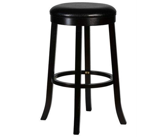 Круглый барный табурет DOBRIN BOB BAR, капучино, черный, Вариант: капучино, чёрный | Интернет магазин мебели и декора LifeDekor