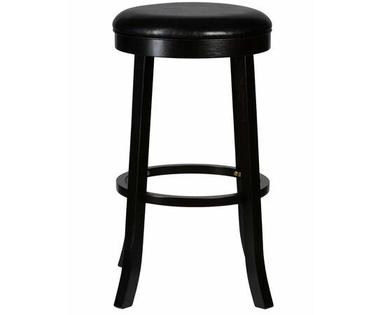 Круглый барный табурет DOBRIN BOB BAR, капучино, черный, Вариант: капучино, чёрный, изображение 3 | Интернет магазин мебели и декора LifeDekor