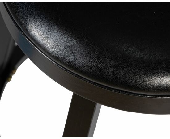 Круглый барный табурет DOBRIN BOB BAR, капучино, черный, Вариант: капучино, чёрный, изображение 6 | Интернет магазин мебели и декора LifeDekor