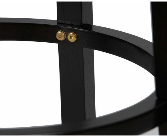 Круглый барный табурет DOBRIN BOB BAR, капучино, черный, Вариант: капучино, чёрный, изображение 7 | Интернет магазин мебели и декора LifeDekor