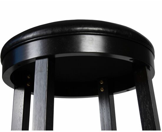Круглый барный табурет DOBRIN BOB BAR, капучино, черный, Вариант: капучино, чёрный, изображение 8 | Интернет магазин мебели и декора LifeDekor