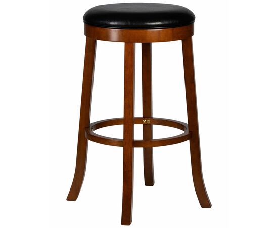 Круглый барный табурет DOBRIN BOB BAR, шоколад, черный, Вариант: шоколад, чёрный | Интернет магазин мебели и декора LifeDekor