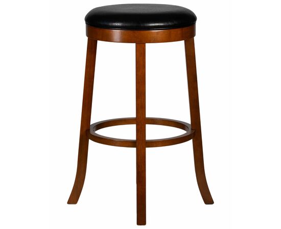 Круглый барный табурет DOBRIN BOB BAR, шоколад, черный, Вариант: шоколад, чёрный, изображение 2 | Интернет магазин мебели и декора LifeDekor