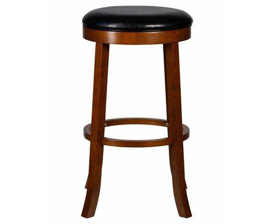 Круглый барный табурет DOBRIN BOB BAR, шоколад, черный, Вариант: шоколад, чёрный, изображение 3 | Интернет магазин мебели и декора LifeDekor