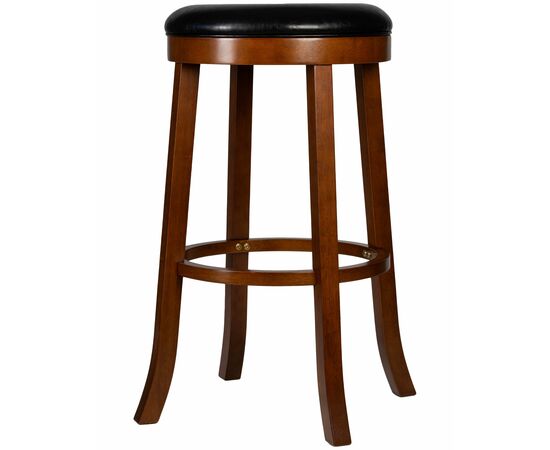 Круглый барный табурет DOBRIN BOB BAR, шоколад, черный, Вариант: шоколад, чёрный, изображение 4 | Интернет магазин мебели и декора LifeDekor