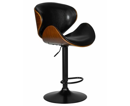 Стул барный DOBRIN JACK BLACK, цвет черный глянец PU ABD 002, Вариант: цвет черный глянец PU ABD 002, изображение 4 | Интернет магазин мебели и декора LifeDekor