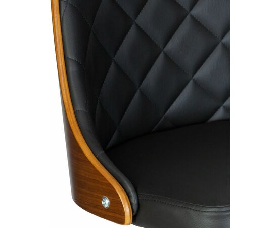 Стул барный DOBRIN MARTIN, цвет черный PU ABA 001, Вариант: цвет черный PU ABA 001, изображение 3 | Интернет магазин мебели и декора LifeDekor