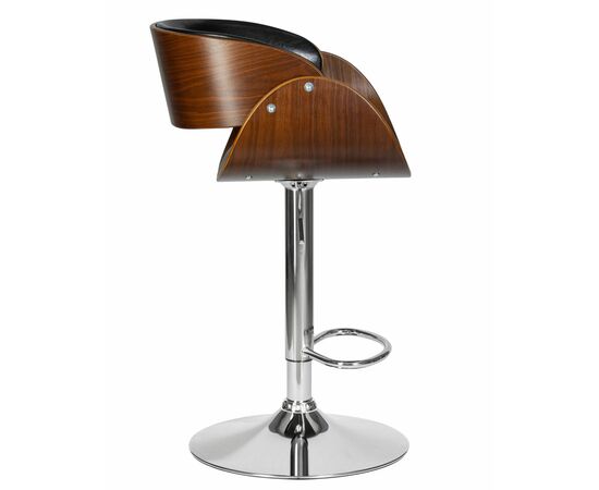 Стул барный DOBRIN JOHN, цвет сиденья черный глянец PU ABD 002, Вариант: цвет сиденья черный глянец PU ABD 002, изображение 3 | Интернет магазин мебели и декора LifeDekor