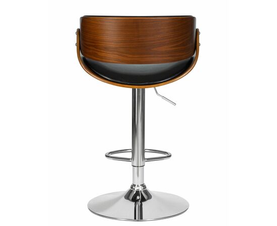 Стул барный DOBRIN JOHN, цвет сиденья черный глянец PU ABD 002, Вариант: цвет сиденья черный глянец PU ABD 002, изображение 5 | Интернет магазин мебели и декора LifeDekor