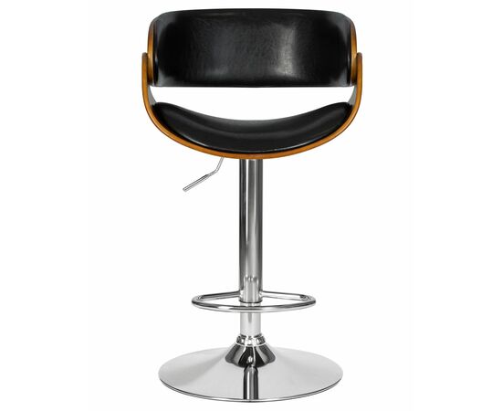 Стул барный DOBRIN JOHN, цвет сиденья черный глянец PU ABD 002, Вариант: цвет сиденья черный глянец PU ABD 002, изображение 6 | Интернет магазин мебели и декора LifeDekor