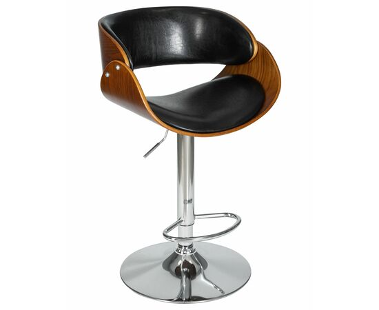 Стул барный DOBRIN JOHN, цвет сиденья черный глянец PU ABD 002, Вариант: цвет сиденья черный глянец PU ABD 002, изображение 7 | Интернет магазин мебели и декора LifeDekor