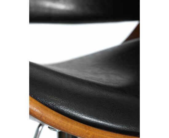 Стул барный DOBRIN JOHN, цвет сиденья черный глянец PU ABD 002, Вариант: цвет сиденья черный глянец PU ABD 002, изображение 9 | Интернет магазин мебели и декора LifeDekor