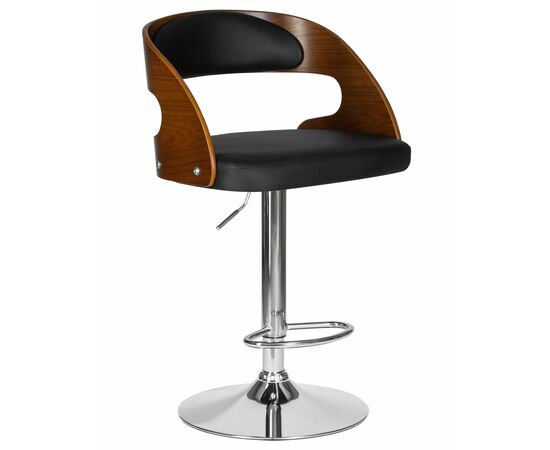 Стул барный DOBRIN NICK, цвет черный PU ABA 001, Вариант: цвет черный PU ABA 001 | Интернет магазин мебели и декора LifeDekor