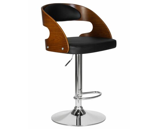 Стул барный DOBRIN NICK, цвет черный PU ABA 001, Вариант: цвет черный PU ABA 001, изображение 2 | Интернет магазин мебели и декора LifeDekor