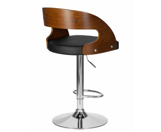 Стул барный DOBRIN NICK, цвет черный PU ABA 001, Вариант: цвет черный PU ABA 001, изображение 4 | Интернет магазин мебели и декора LifeDekor