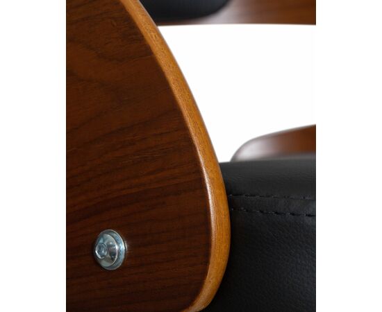 Стул барный DOBRIN NICK, цвет черный PU ABA 001, Вариант: цвет черный PU ABA 001, изображение 8 | Интернет магазин мебели и декора LifeDekor