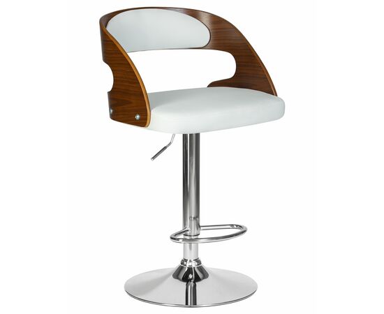 Стул барный DOBRIN NICK, цвет белый PU ABA 008, Вариант: цвет белый PU ABA 008 | Интернет магазин мебели и декора LifeDekor