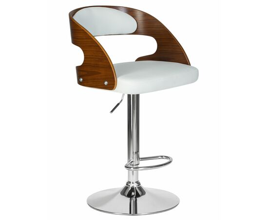 Стул барный DOBRIN NICK, цвет белый PU ABA 008, Вариант: цвет белый PU ABA 008, изображение 3 | Интернет магазин мебели и декора LifeDekor