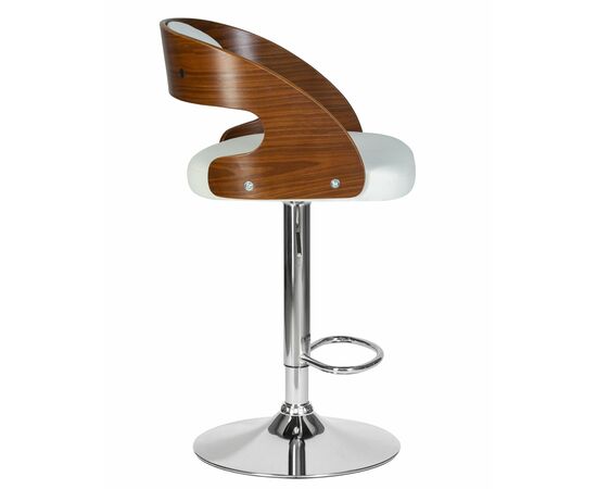 Стул барный DOBRIN NICK, цвет белый PU ABA 008, Вариант: цвет белый PU ABA 008, изображение 4 | Интернет магазин мебели и декора LifeDekor