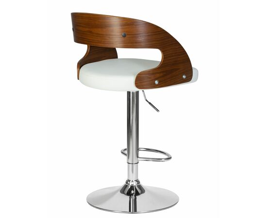 Стул барный DOBRIN NICK, цвет белый PU ABA 008, Вариант: цвет белый PU ABA 008, изображение 5 | Интернет магазин мебели и декора LifeDekor