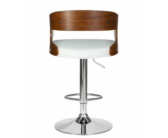 Стул барный DOBRIN NICK, цвет белый PU ABA 008, Вариант: цвет белый PU ABA 008, изображение 6 | Интернет магазин мебели и декора LifeDekor