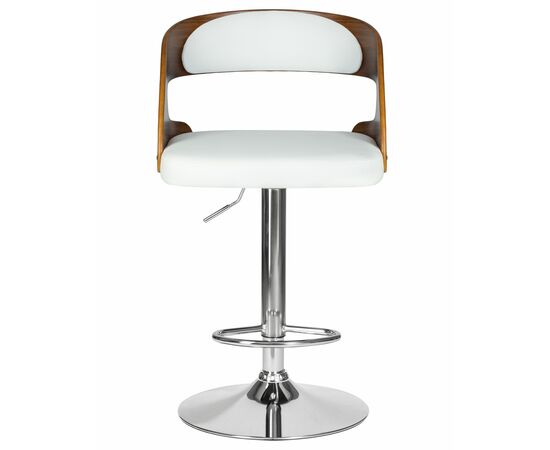 Стул барный DOBRIN NICK, цвет белый PU ABA 008, Вариант: цвет белый PU ABA 008, изображение 7 | Интернет магазин мебели и декора LifeDekor