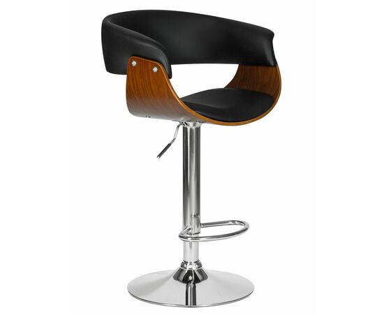 Стул барный DOBRIN OSTIN, цвет черный PU ABA 001, Вариант: цвет черный PU ABA 001, изображение 2 | Интернет магазин мебели и декора LifeDekor