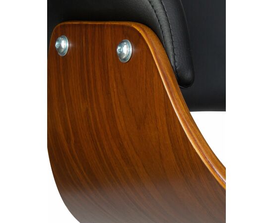 Стул барный DOBRIN OSTIN, цвет черный PU ABA 001, Вариант: цвет черный PU ABA 001, изображение 7 | Интернет магазин мебели и декора LifeDekor