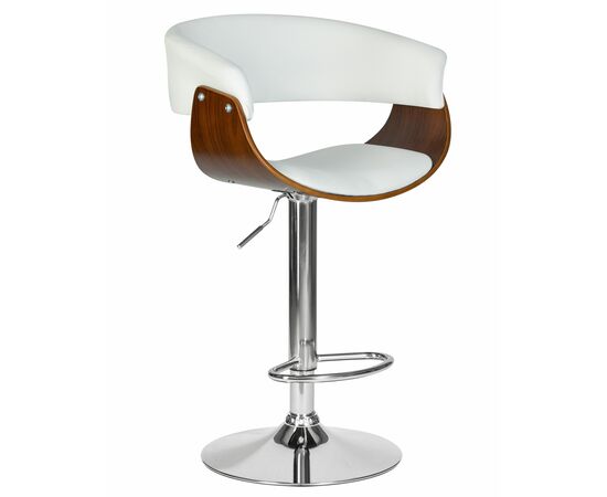 Стул барный DOBRIN OSTIN, цвет белый PU ABA 008, Вариант: цвет белый PU ABA 008 | Интернет магазин мебели и декора LifeDekor