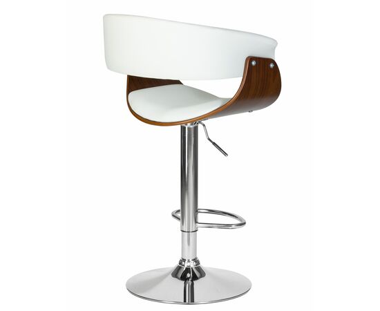 Стул барный DOBRIN OSTIN, цвет белый PU ABA 008, Вариант: цвет белый PU ABA 008, изображение 4 | Интернет магазин мебели и декора LifeDekor